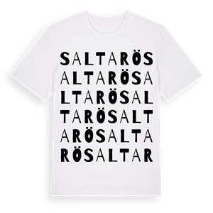 Saltarö ordlek t-shirt – ekologisk bomull t-shirt från Pinshirt