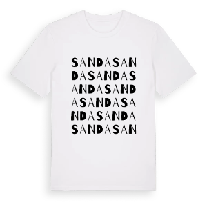 Sanda ordlek t-shirt – ekologisk bomull t-shirt från Pinshirt