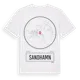 White t-shirt med Sandhamn t-shirt