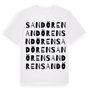Sandören ordlek t-shirt – ekologisk bomull t-shirt från Pinshirt