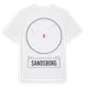 White t-shirt med Sandsborg t-shirt