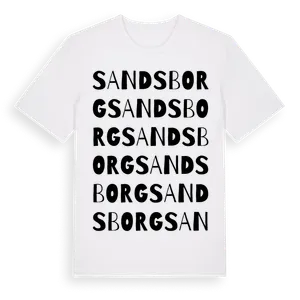 Sandsborg ordlek t-shirt – ekologisk bomull t-shirt från Pinshirt