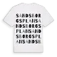 Sandsborgsplan ordlek t-shirt