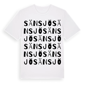 Sänsjö ordlek t-shirt – ekologisk bomull t-shirt från Pinshirt