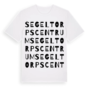 Segeltorps Centrum ordlek t-shirt – ekologisk bomull t-shirt från Pinshirt