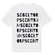 White t-shirt med Segeltorps Centrum ordlek t-shirt