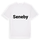 White t-shirt med Seneby fetstil t-shirt