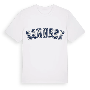 Senneby college t-shirt – ekologisk bomull t-shirt från Pinshirt