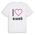 Jag älskar Siarö t-shirt stort tryck