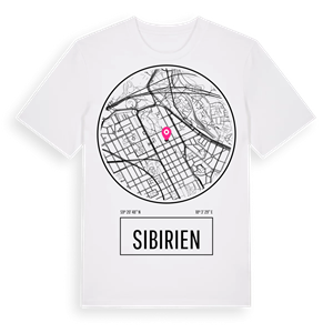 Sibirien t-shirt – ekologisk bomull t-shirt från Pinshirt