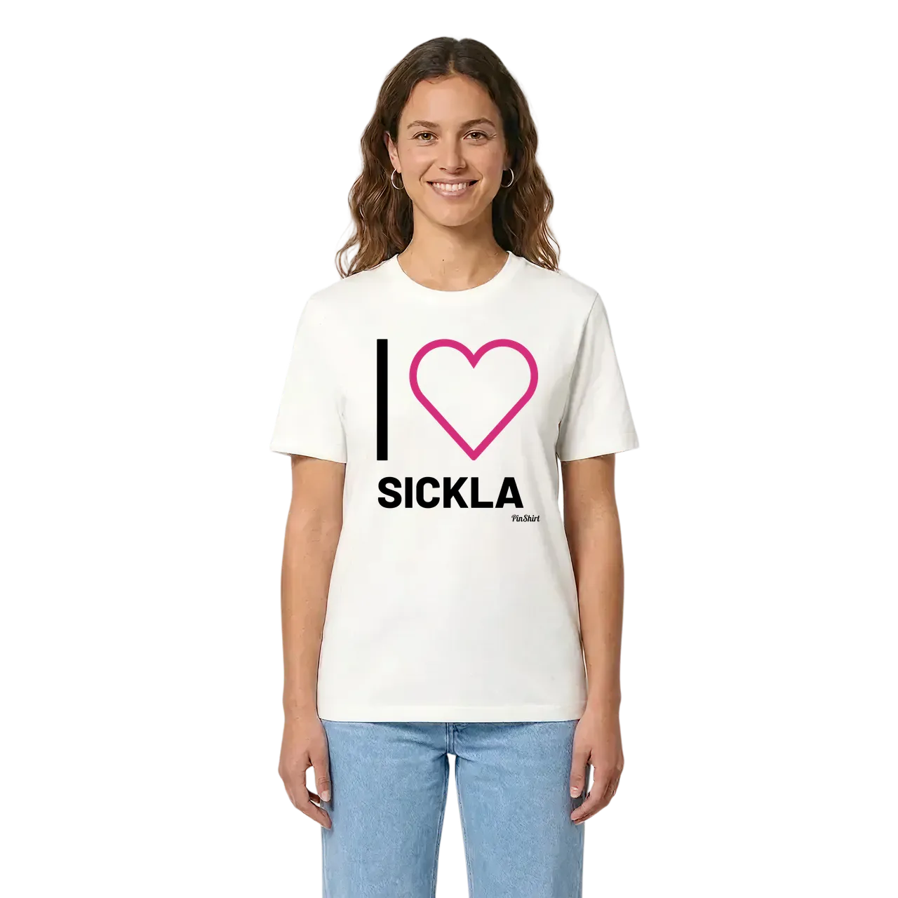 Jag älskar Sickla t-shirt stort tryck i miljö