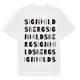 White t-shirt med Signhildsberg ordlek t-shirt
