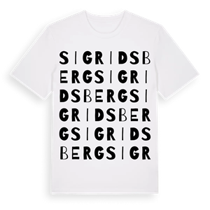 Sigridsberg ordlek t-shirt – ekologisk bomull t-shirt från Pinshirt