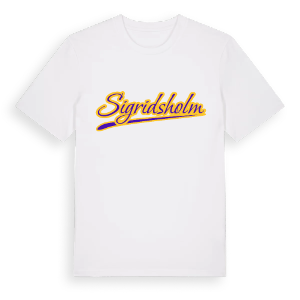 Sigridsholm baseball t-shirt – ekologisk bomull t-shirt från Pinshirt