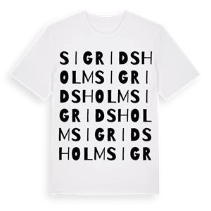 Sigridsholm ordlek t-shirt – ekologisk bomull t-shirt från Pinshirt