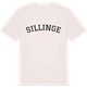 Vintage White t-shirt med Sillinge böjd t-shirt