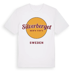 Silverberget cirkel t-shirt – ekologisk bomull t-shirt från Pinshirt