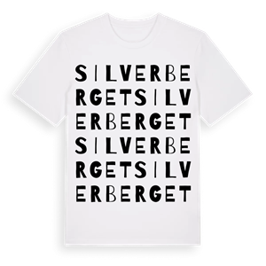 Silverberget ordlek t-shirt – ekologisk bomull t-shirt från Pinshirt