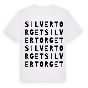 Silvertorget ordlek t-shirt – ekologisk bomull t-shirt från Pinshirt