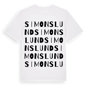 Simonslund ordlek t-shirt – ekologisk bomull t-shirt från Pinshirt