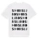 White t-shirt med Simonslund ordlek t-shirt