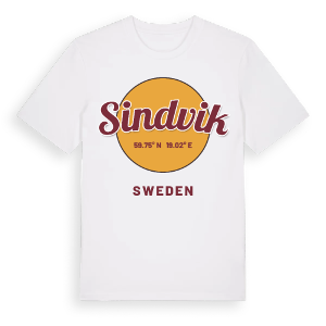 Sindvik cirkel t-shirt – ekologisk bomull t-shirt från Pinshirt
