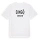 White t-shirt med Singö i Sverige t-shirt