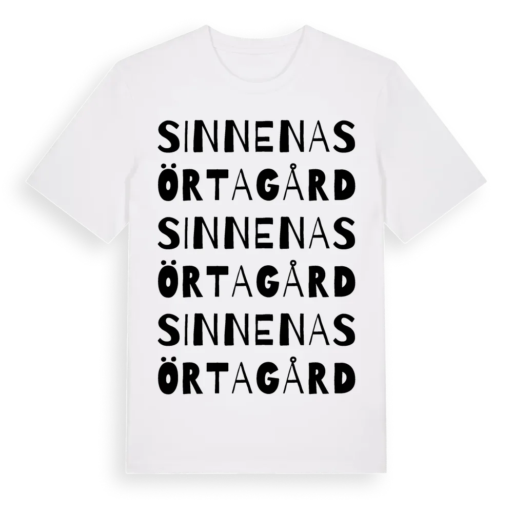 Sinnenas Örtagård ordlek t-shirt i miljö
