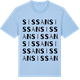 Blue Soul t-shirt med Sissan ordlek t-shirt