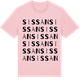 Pink Cotton t-shirt med Sissan ordlek t-shirt