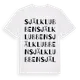 White t-shirt med Själklubben ordlek t-shirt