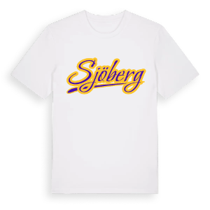 Sjöberg baseball t-shirt – ekologisk bomull t-shirt från Pinshirt