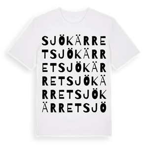 Sjökärret ordlek t-shirt – ekologisk bomull t-shirt från Pinshirt