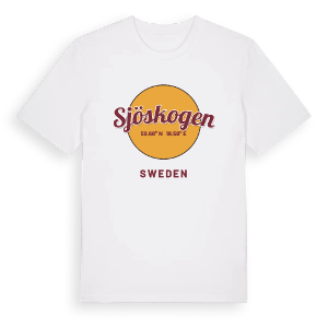 Sjöskogen cirkel t-shirt – ekologisk bomull t-shirt från Pinshirt