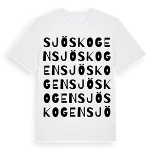 Sjöskogen ordlek t-shirt – ekologisk bomull t-shirt från Pinshirt