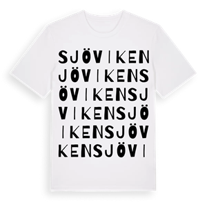 Sjöviken ordlek t-shirt – ekologisk bomull t-shirt från Pinshirt