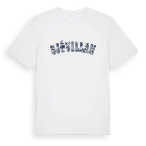 Sjövillan college t-shirt – ekologisk bomull t-shirt från Pinshirt