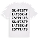 Skå festplats ordlek t-shirt