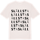 Vintage White t-shirt med Skällsta ordlek t-shirt