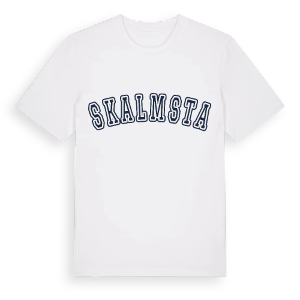 Skalmsta college t-shirt – ekologisk bomull t-shirt från Pinshirt