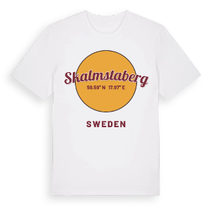 Skalmstaberg cirkel t-shirt – ekologisk bomull t-shirt från Pinshirt