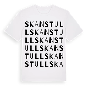 Skanstull ordlek t-shirt – ekologisk bomull t-shirt från Pinshirt