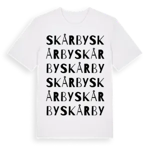 Skårby ordlek t-shirt – ekologisk bomull t-shirt från Pinshirt