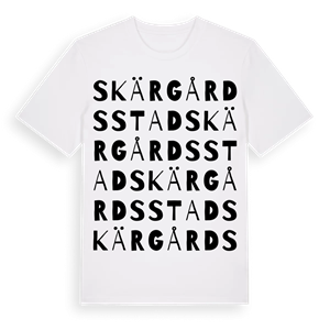 Skärgårdsstad ordlek t-shirt – ekologisk bomull t-shirt från Pinshirt