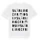 Skärlinge fritidsby ordlek t-shirt