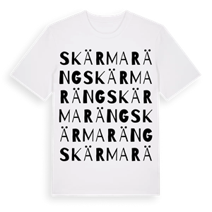 Skärmaräng ordlek t-shirt – ekologisk bomull t-shirt från Pinshirt