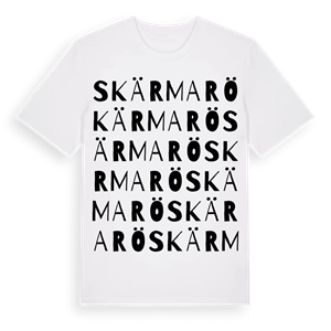 Skärmarö ordlek t-shirt – ekologisk bomull t-shirt från Pinshirt