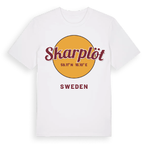 Skarplöt cirkel t-shirt – ekologisk bomull t-shirt från Pinshirt