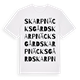 Skarpnäcks gård ordlek t-shirt