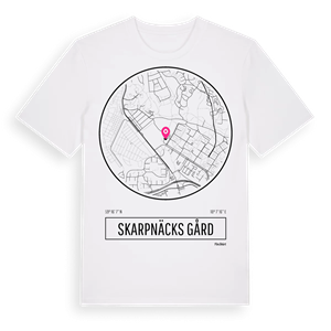 Skarpnäcks gård t-shirt – ekologisk bomull t-shirt från Pinshirt